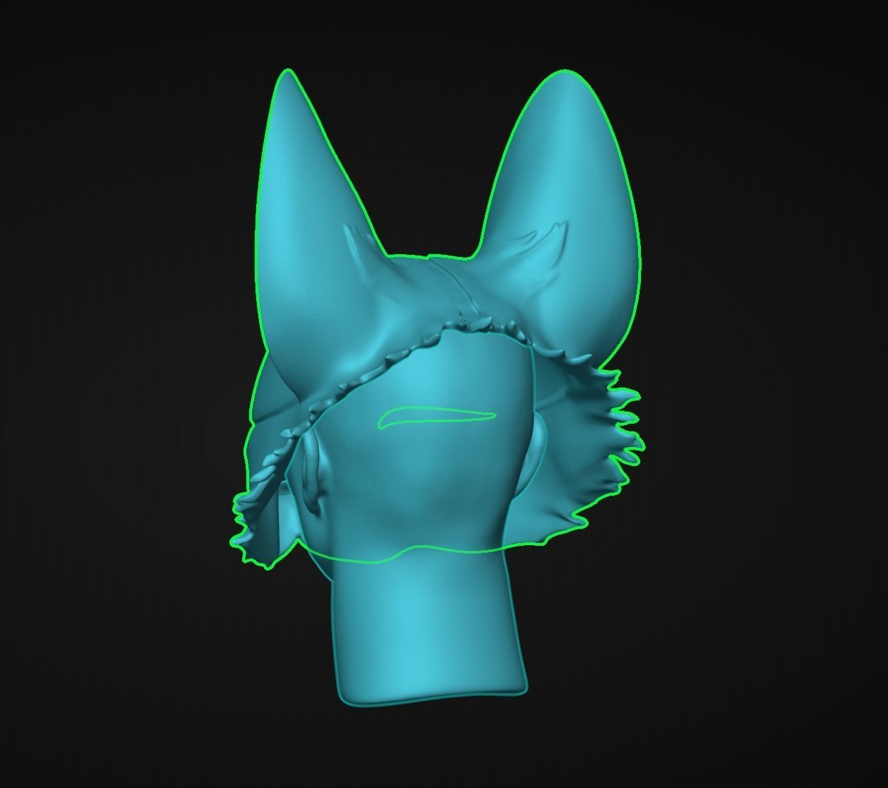 KITSUNE MASK 3D print model_5