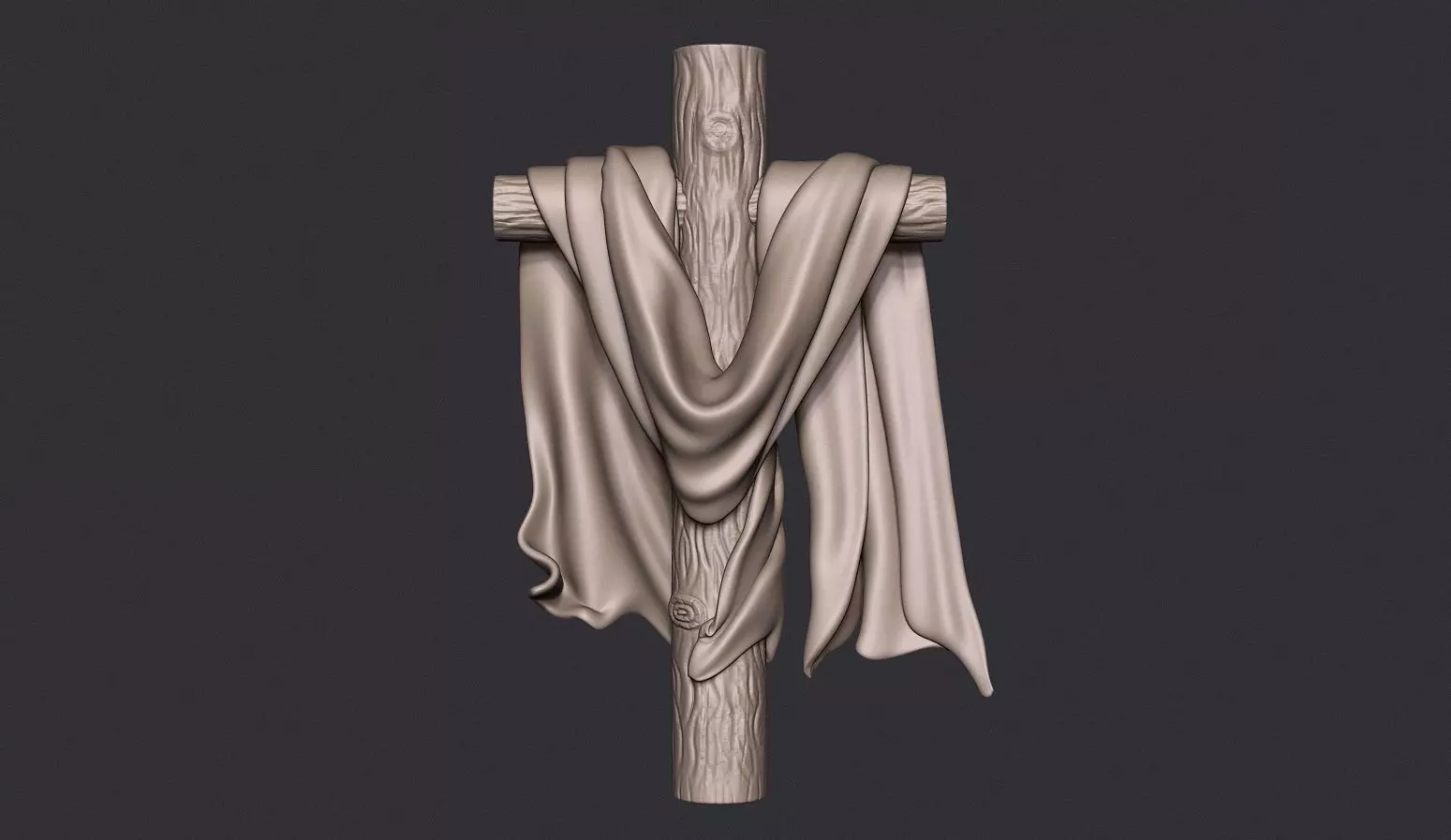 Wooden Cross 3D print model