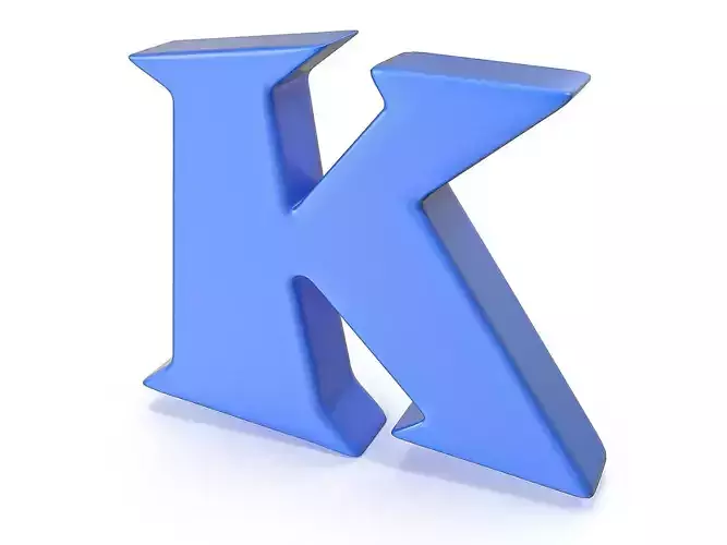 K Alphabet letter