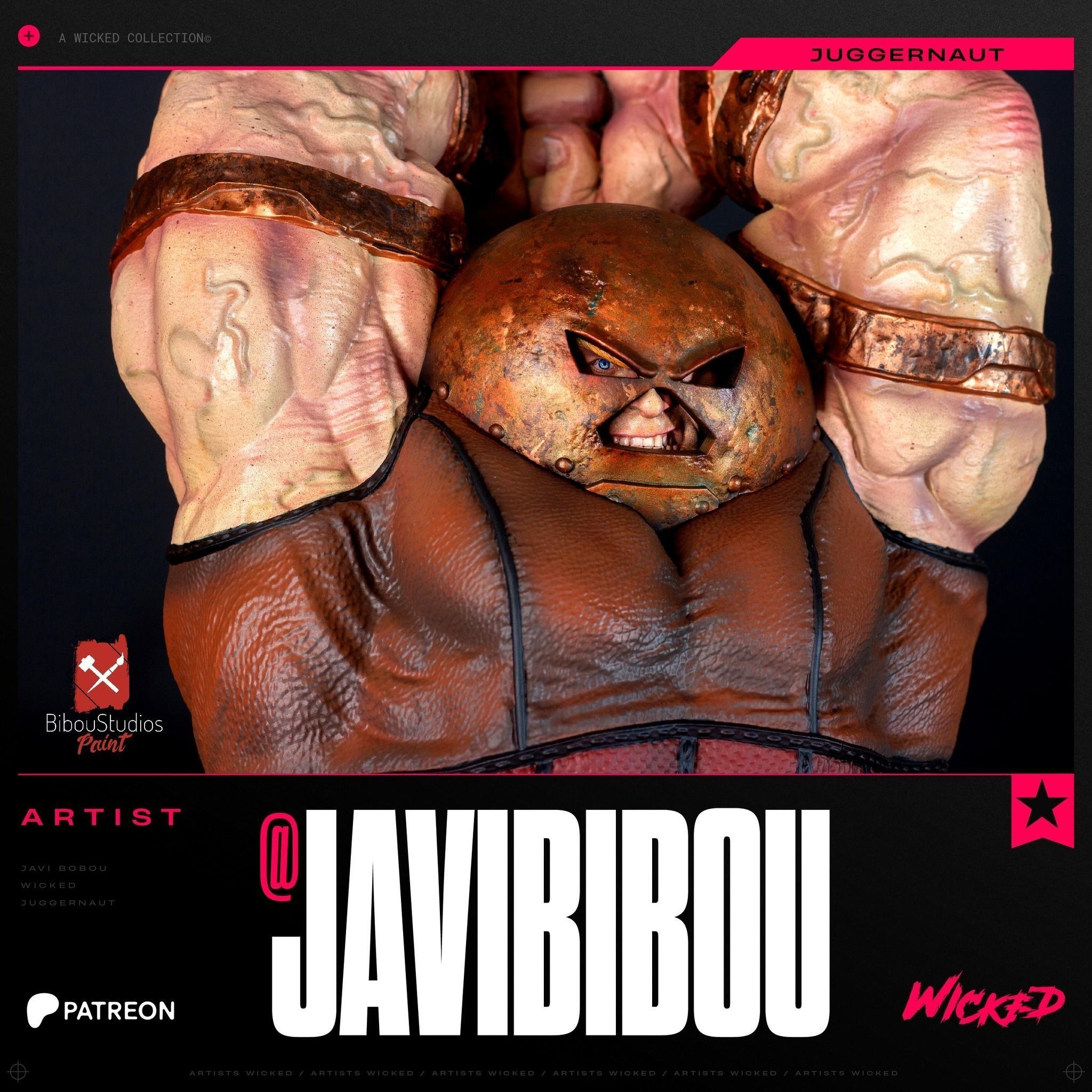 Wicked Marvel Juggernaut Sculpture 3D print model_14