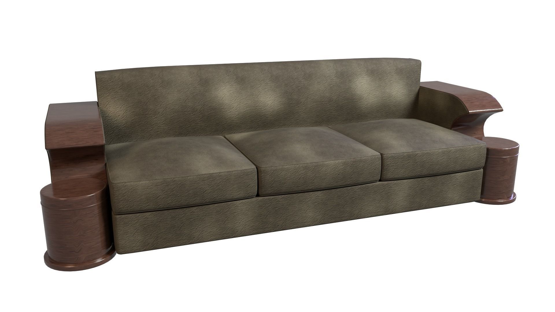 Art Deco Sofa South Africa 1930s 3D model_1