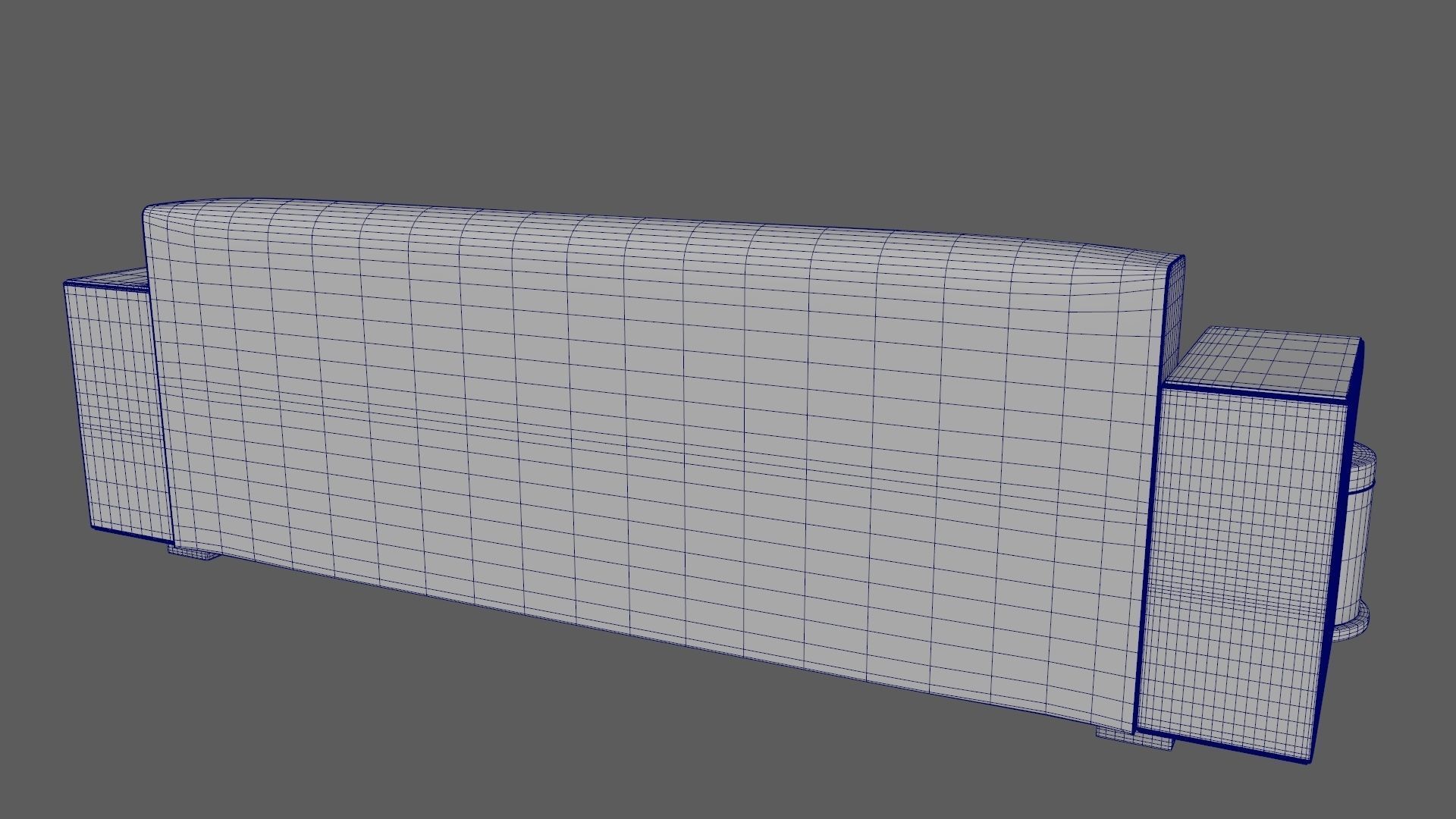 Art Deco Sofa South Africa 1930s 3D model_12