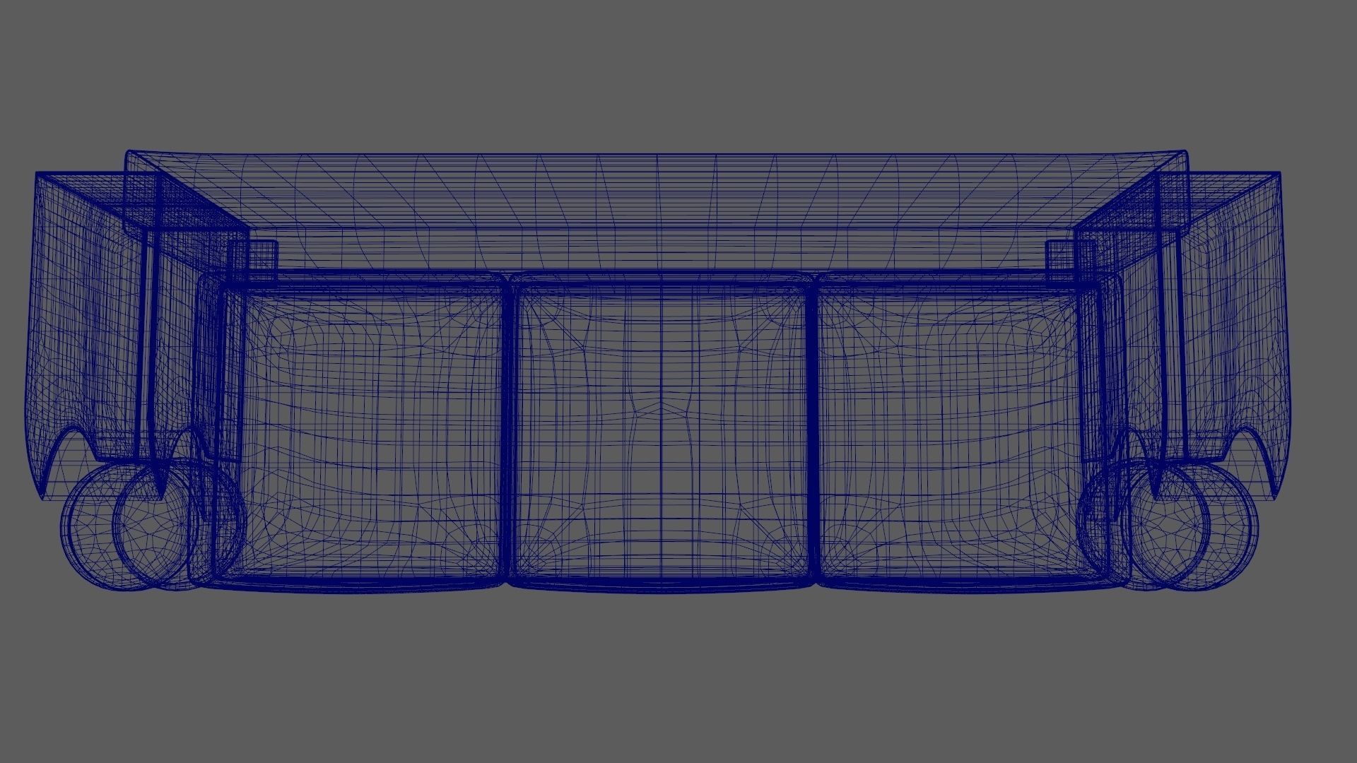 Art Deco Sofa South Africa 1930s 3D model_16