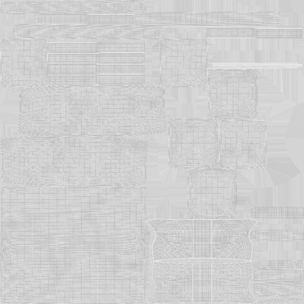 Art Deco Sofa South Africa 1930s 3D model_22