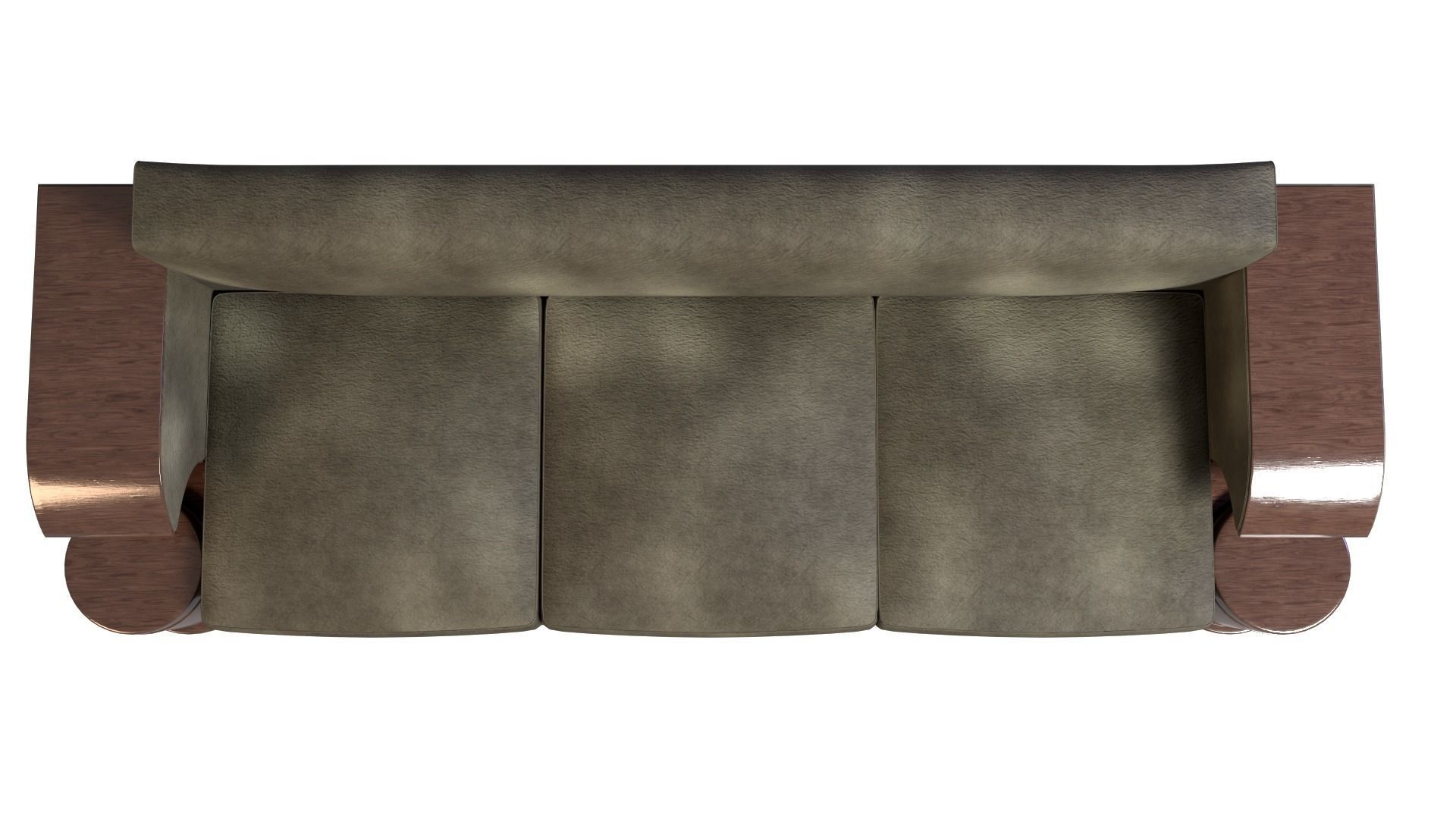 Art Deco Sofa South Africa 1930s 3D model_4