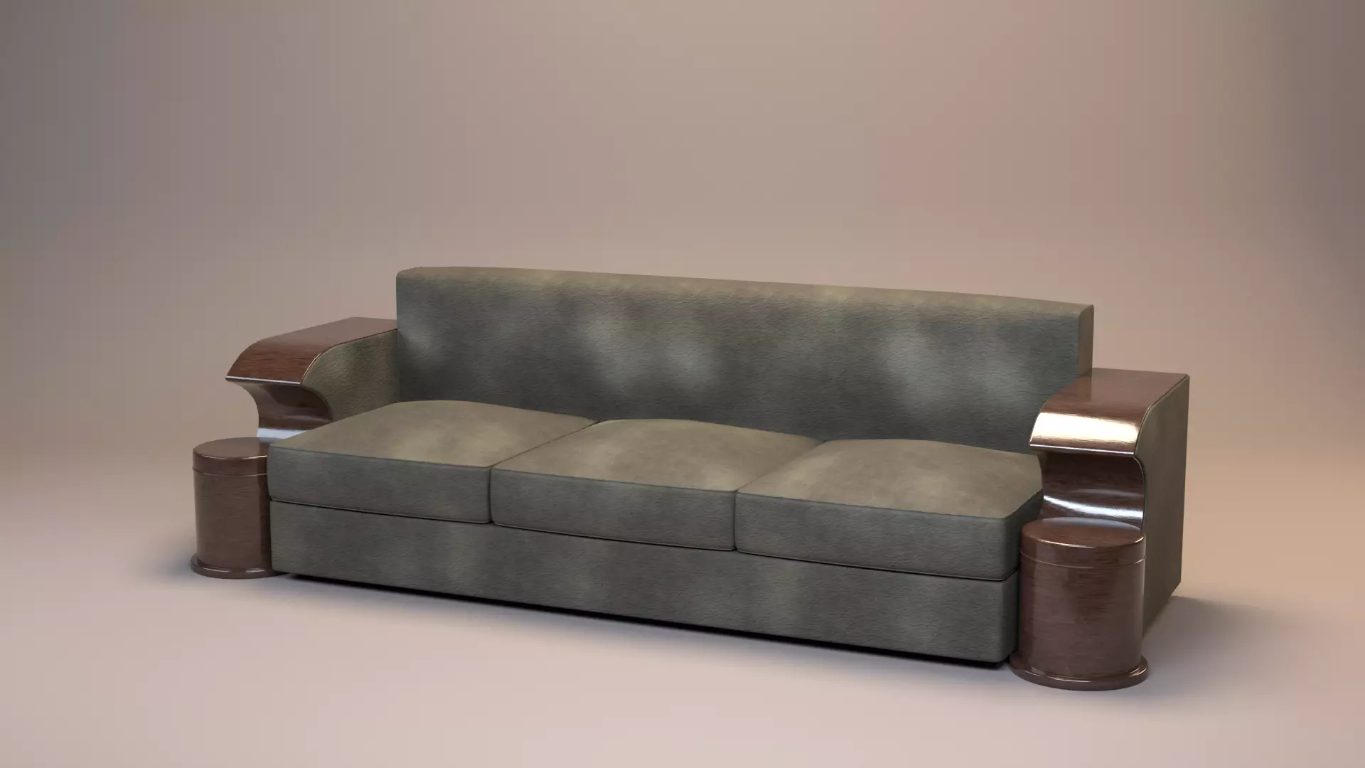 Art Deco Sofa South Africa 1930s 3D model_0