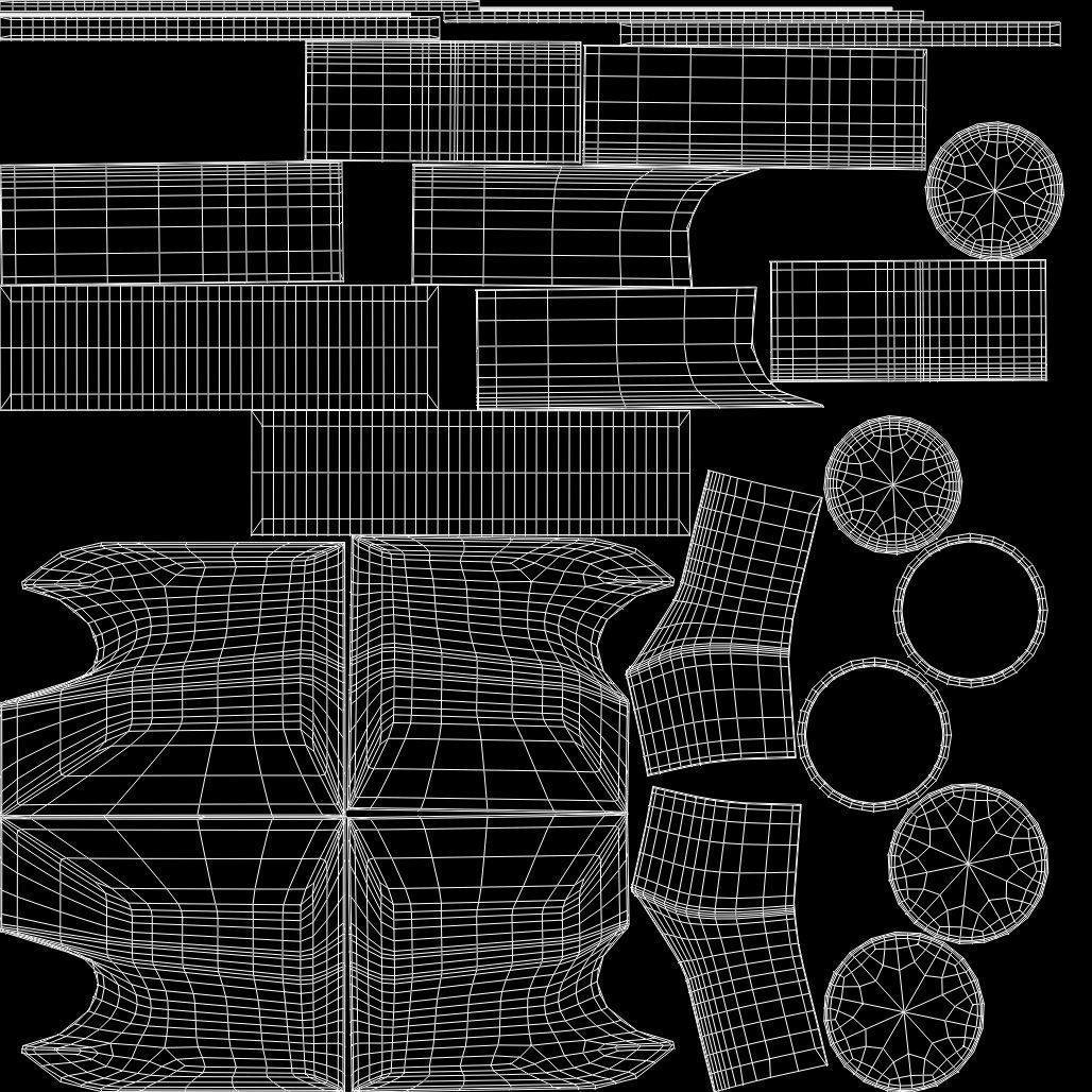 Art Deco Sofa South Africa 1930s 3D model_28