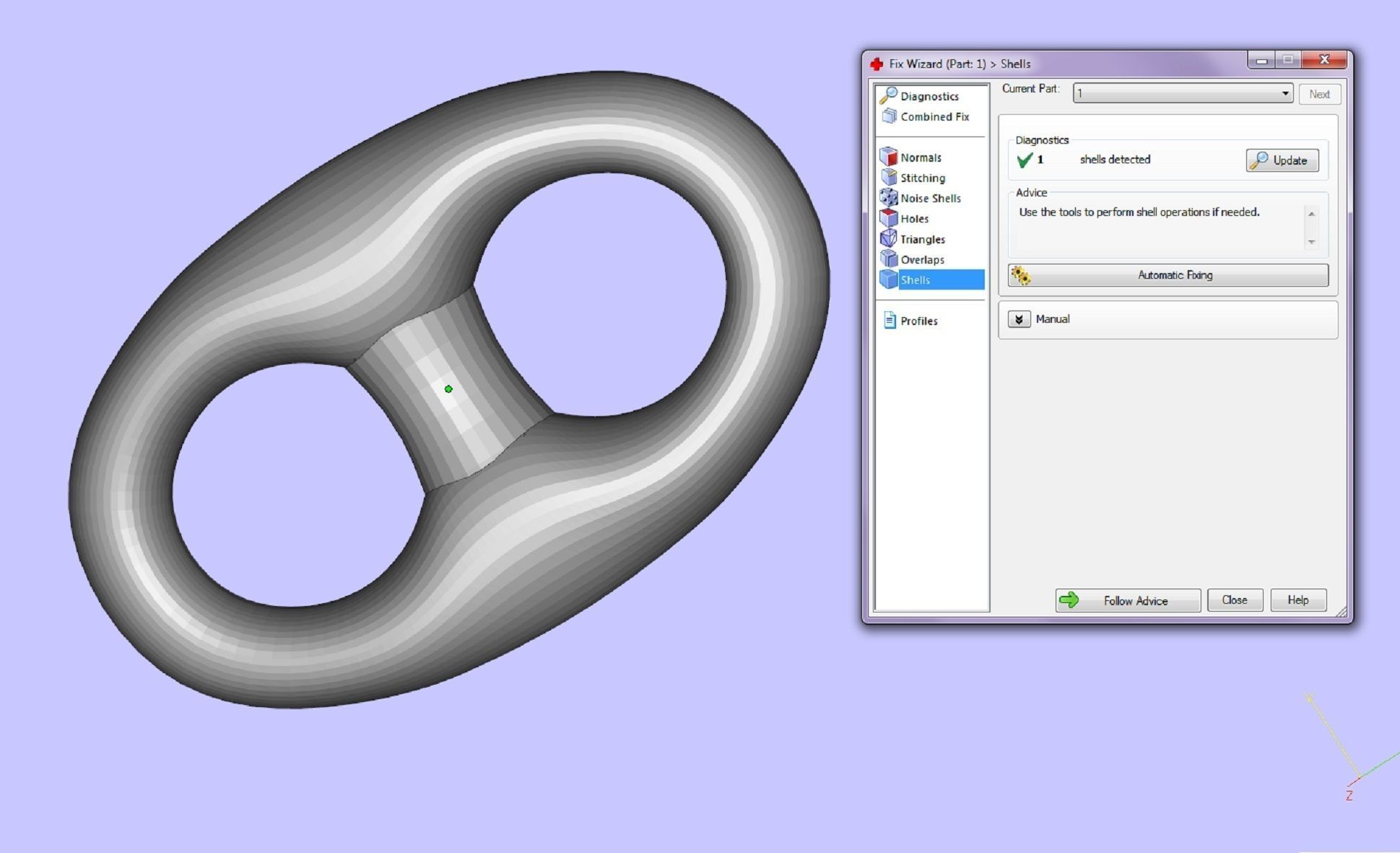 pendant sword with sculls and chain link 3D print model_7