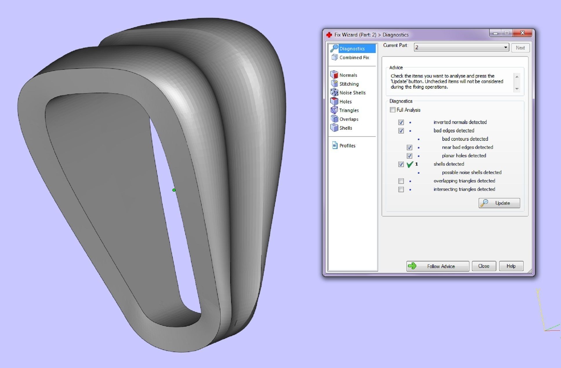 pendant sword with sculls and chain link 3D print model_6