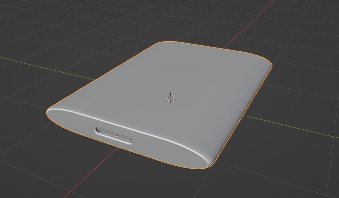 Hp P500 Portable Ssd 500gb Free low-poly 3D model_4