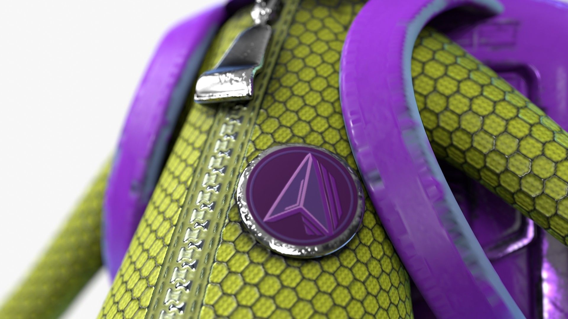 Cartoon Alien Low-poly 3D model_5