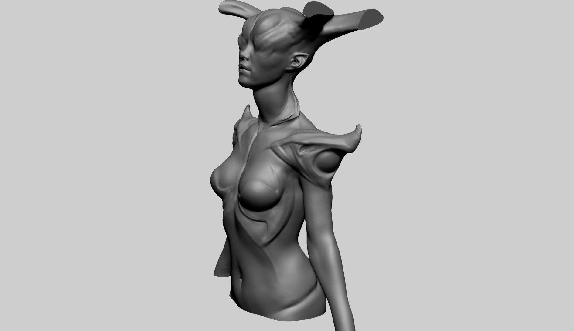 Concept Female 3D print model_5