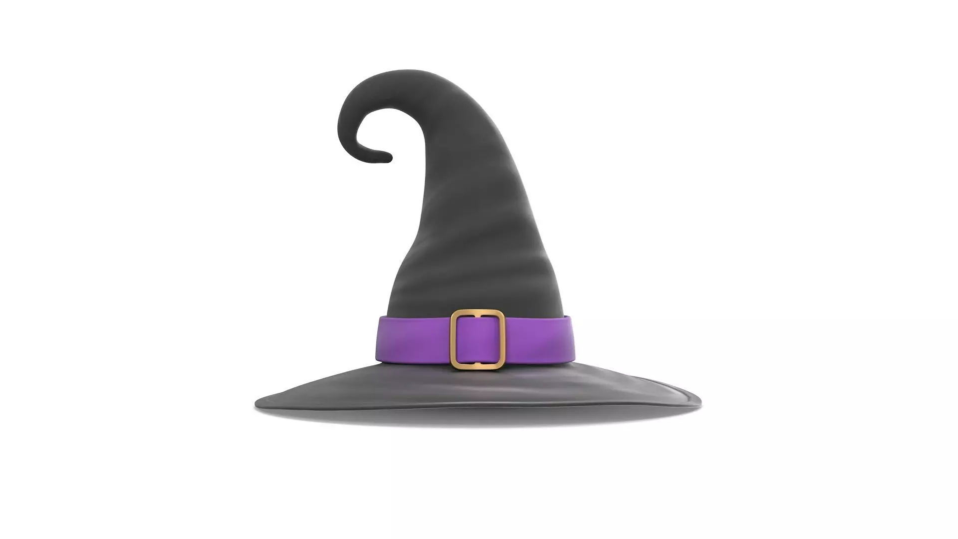 Witch Hat Low-poly 3D model_0