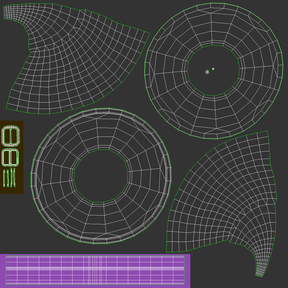 Witch Hat Low-poly 3D model_9