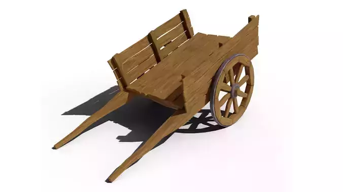 Stylized Wooden Cart