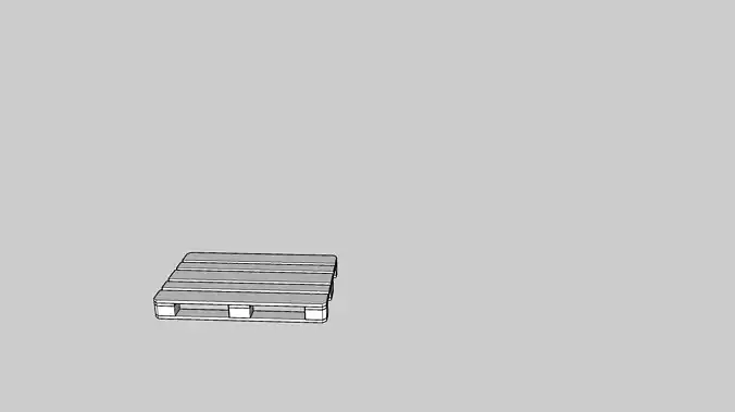 Euro Pallet Full Size 3D print model