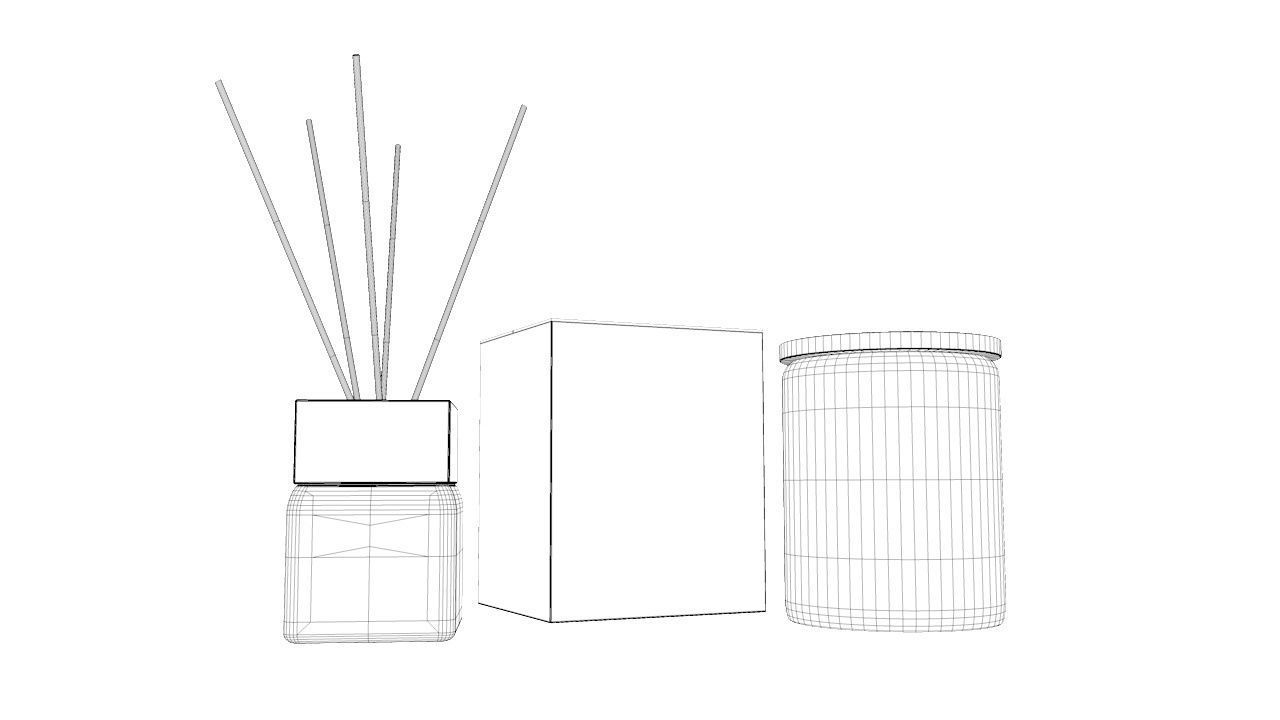 Aroma candles 3D model_2