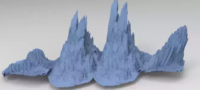 Cave Cliff Kit bash 1  3D model