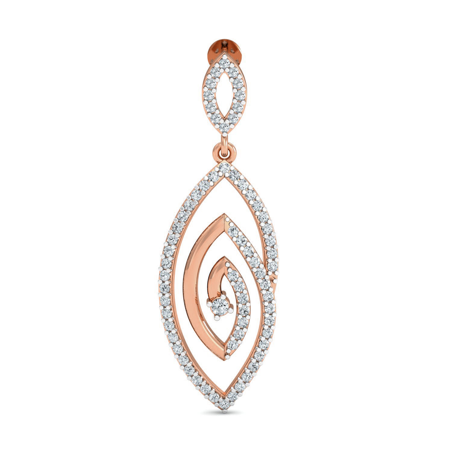 Women long earrings 3dm stl render detail 3D print model_1