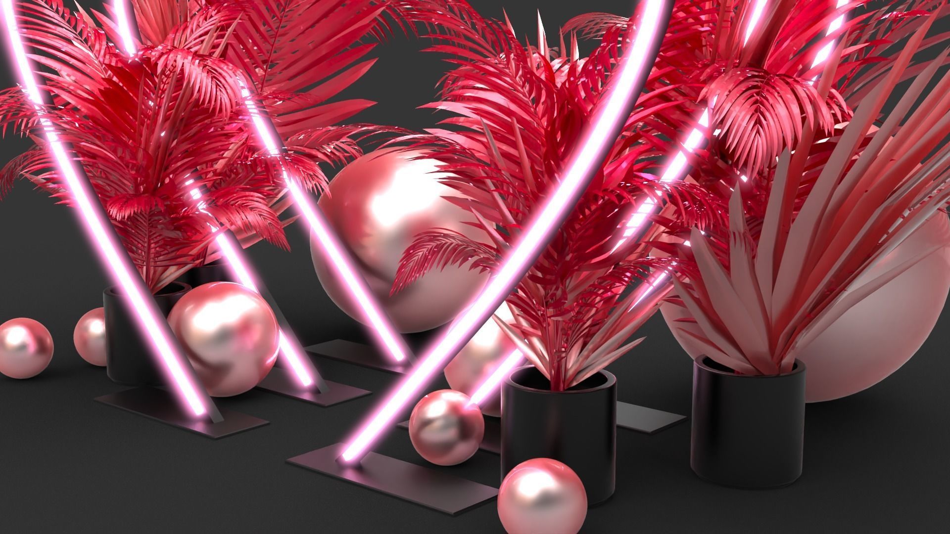Neon Hearts - Photo Opportunity 3D model_3