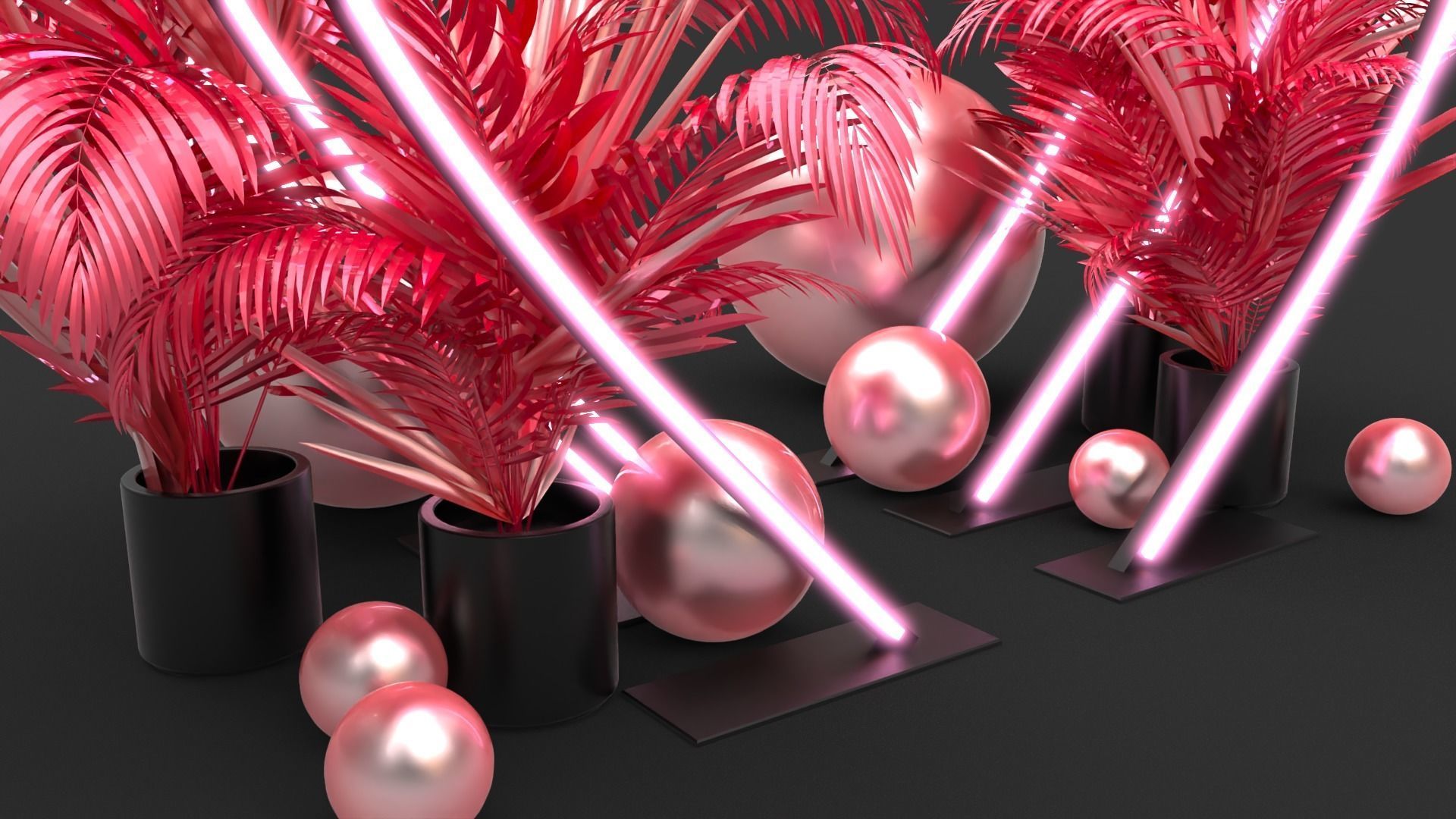 Neon Hearts - Photo Opportunity 3D model_2