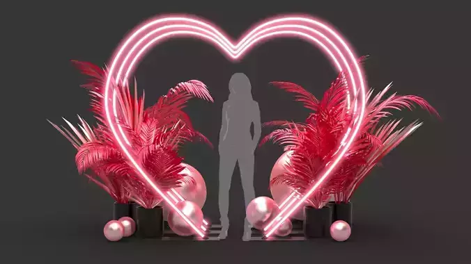 Neon Hearts - Photo Opportunity