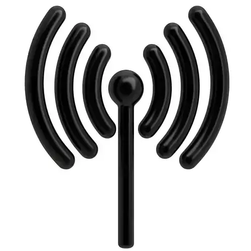 Cellular Tower Symbol 01 3D model Cellular Tower Symbol 01 3D model