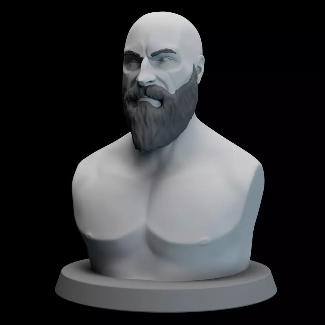 Kratos Bust - 3D print model 3D print model