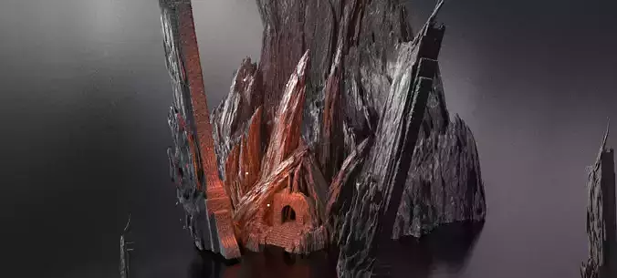 Dantes Underworld Caves Kit bash 2