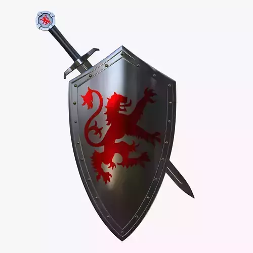 Knight Shield and Sword
