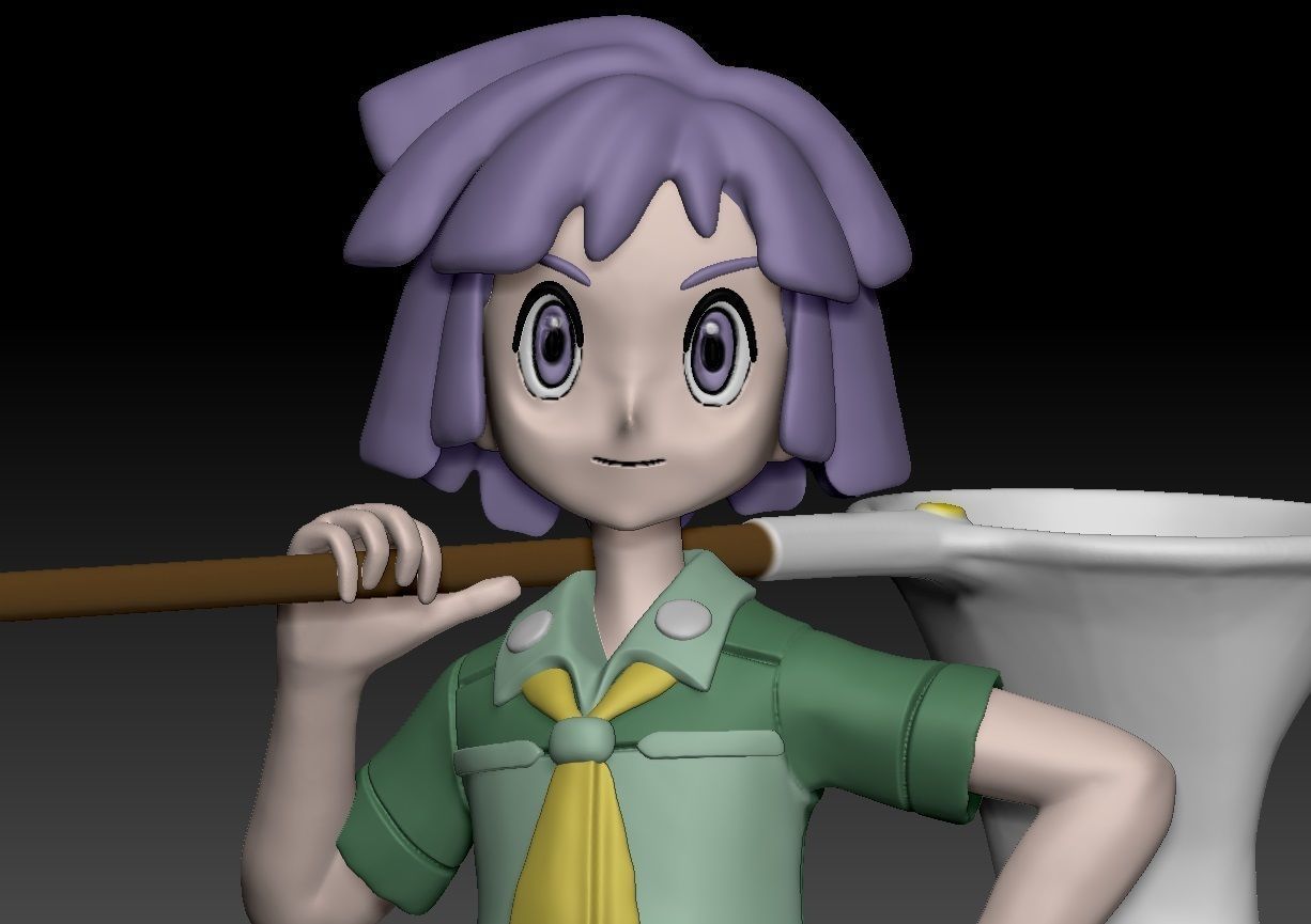 Pokemon Johto Gym Leader Bugsy 3D print model_1