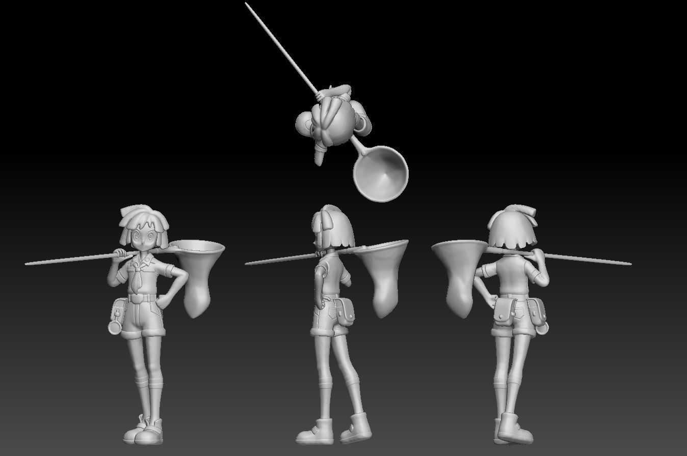 Pokemon Johto Gym Leader Bugsy 3D print model_2