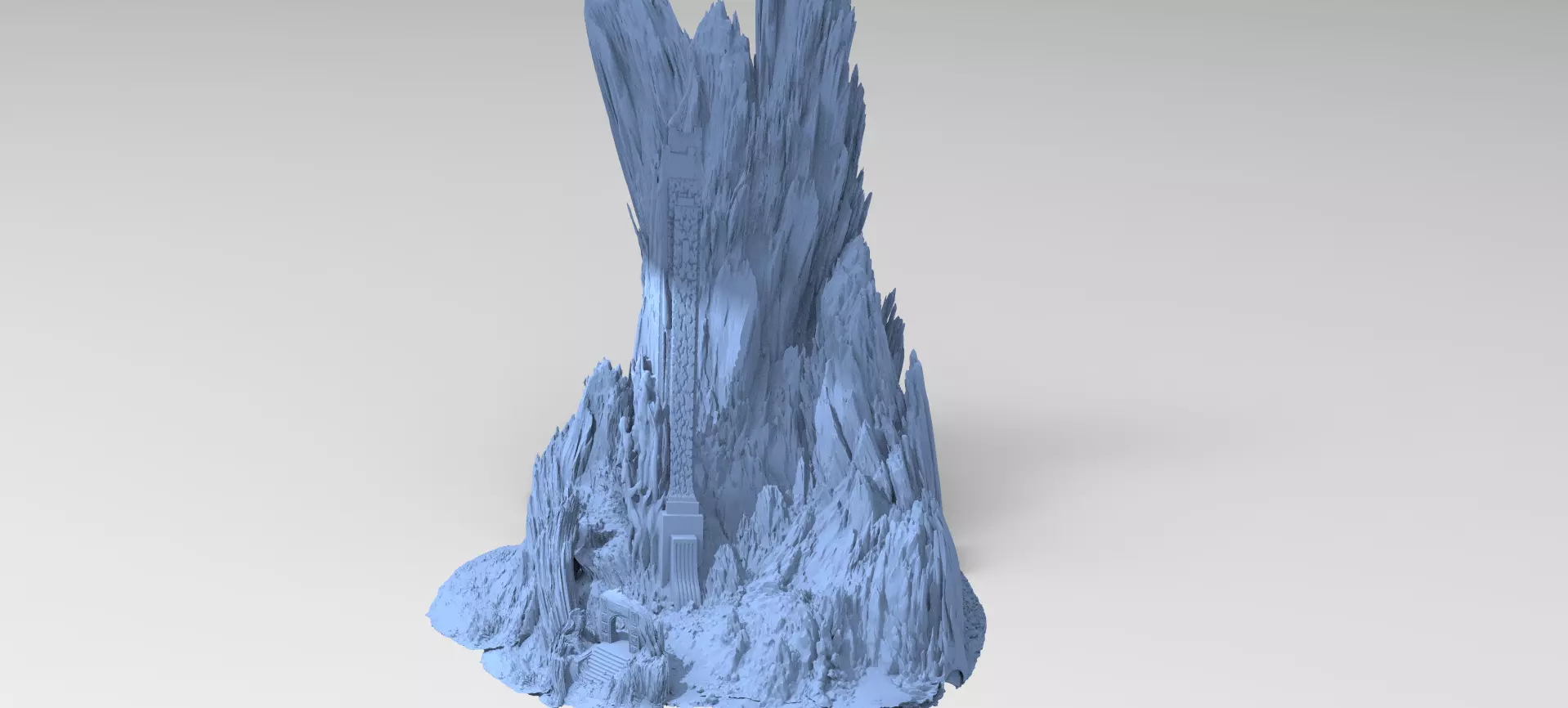 Dantes Underworld Gateway Pillars Tall 3D model_0