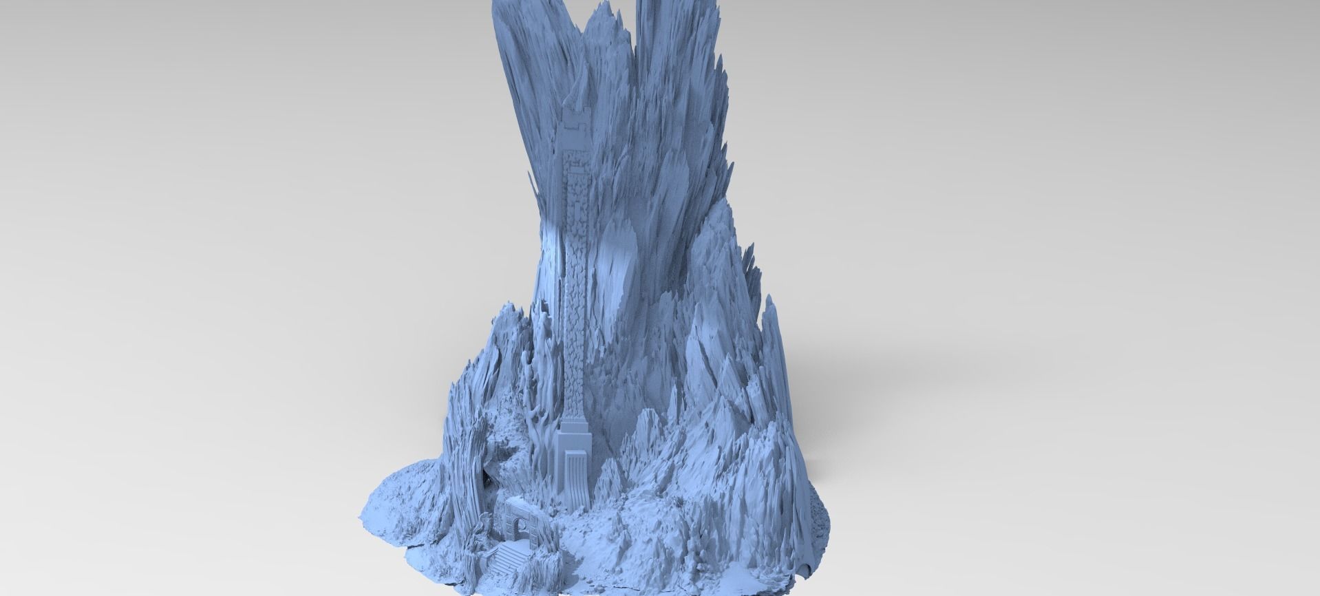 Dantes Underworld Gateway Pillars Tall 3D model_1