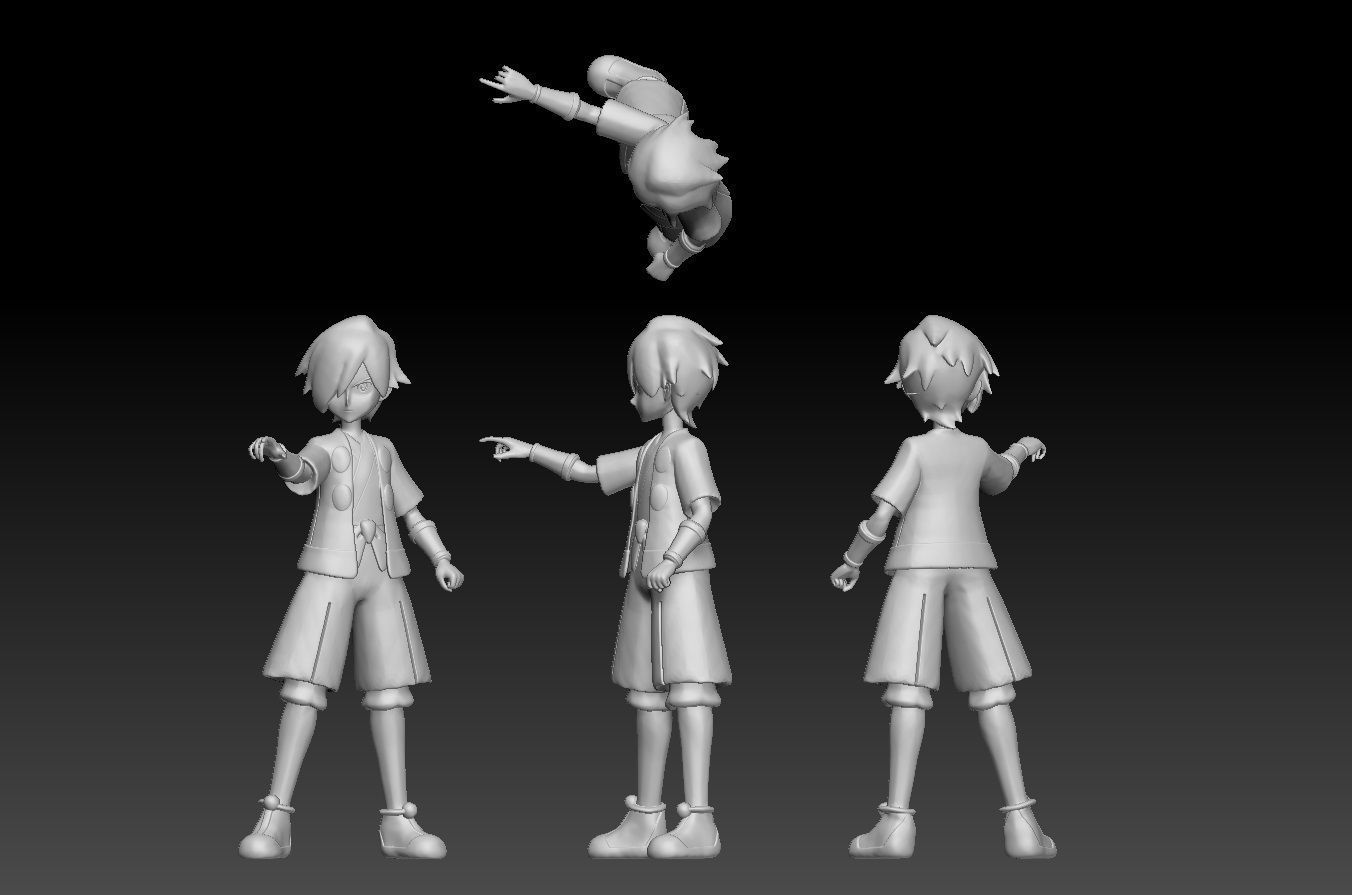 Pokemon Johto Gym Leader Falkner 3D print model_2