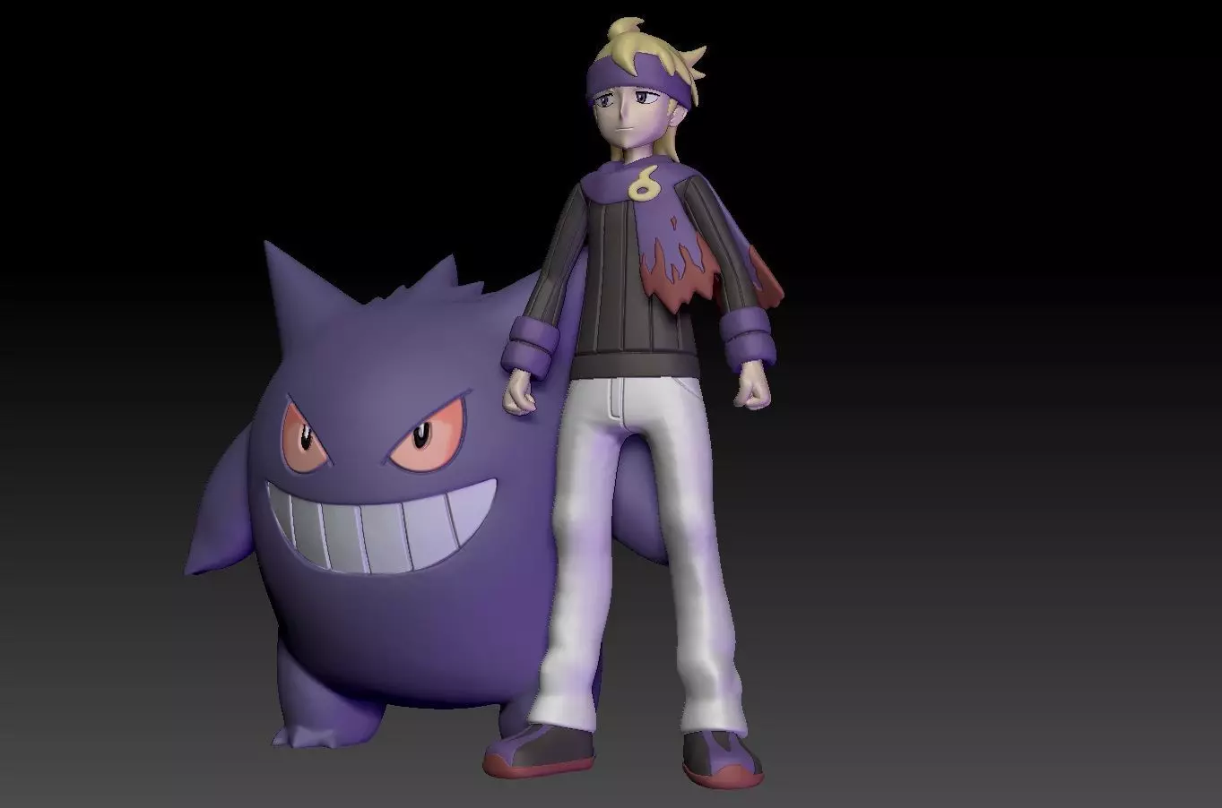 Pokemon Johto Gym Leader Morty 3D print model_0