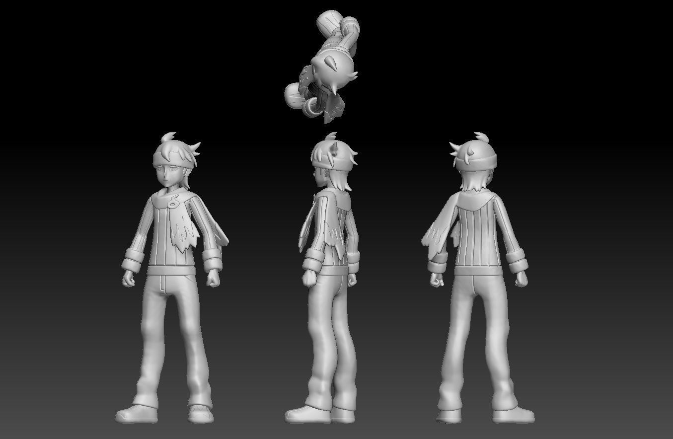 Pokemon Johto Gym Leader Morty 3D print model_2