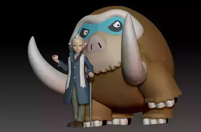 Pokemon johto Gym Leader Pryce