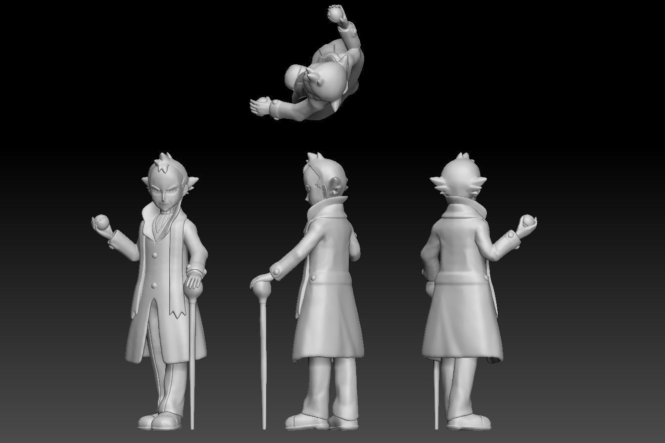 Pokemon johto Gym Leader Pryce 3D print model_2