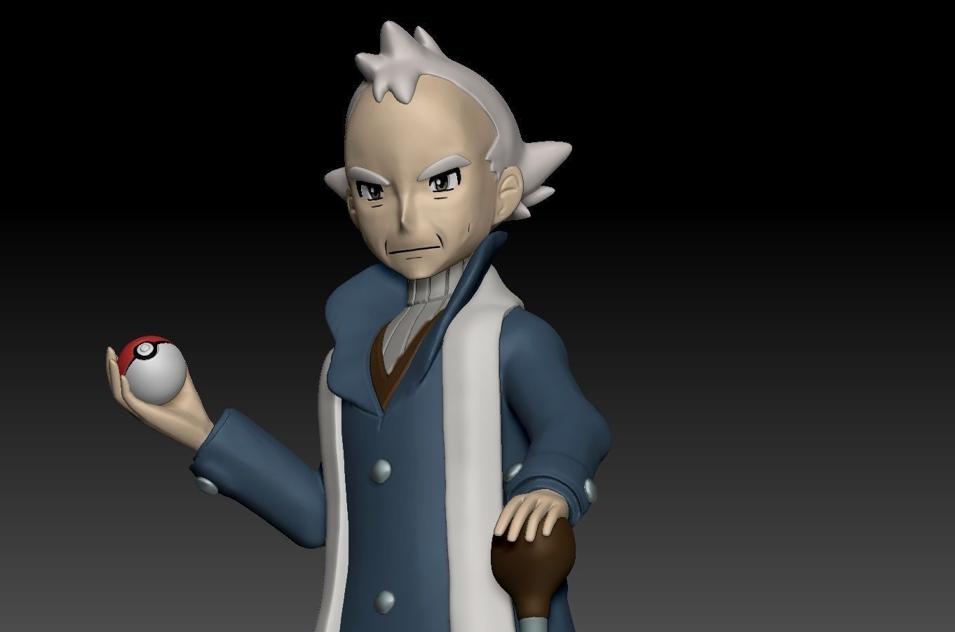 Pokemon johto Gym Leader Pryce 3D print model_1