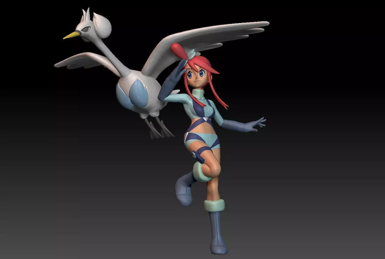 Pokemon Unova Gym Leader Skyla 3D print model_0