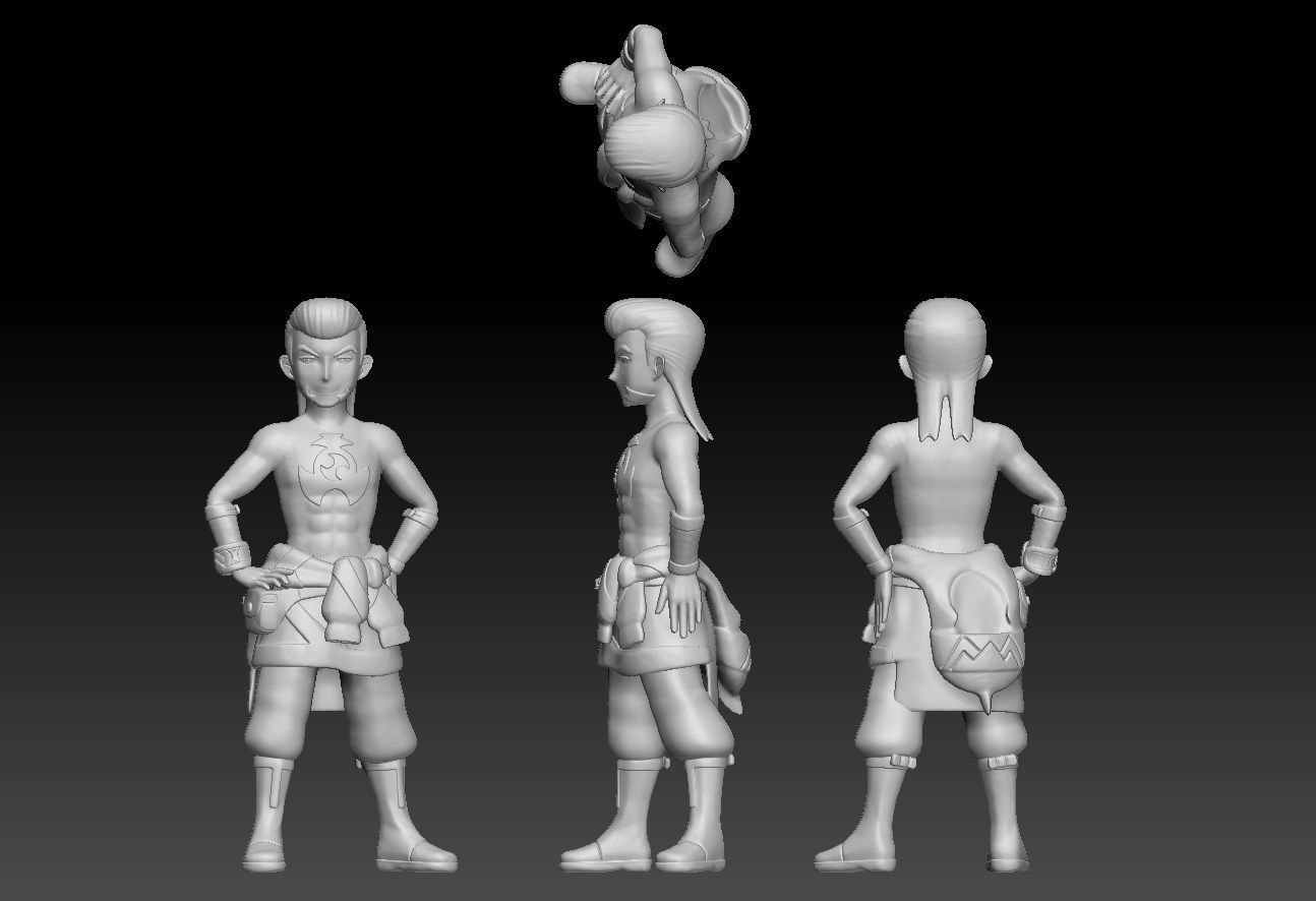 Pokemon Hisui Warden Gaeric 3D print model_2
