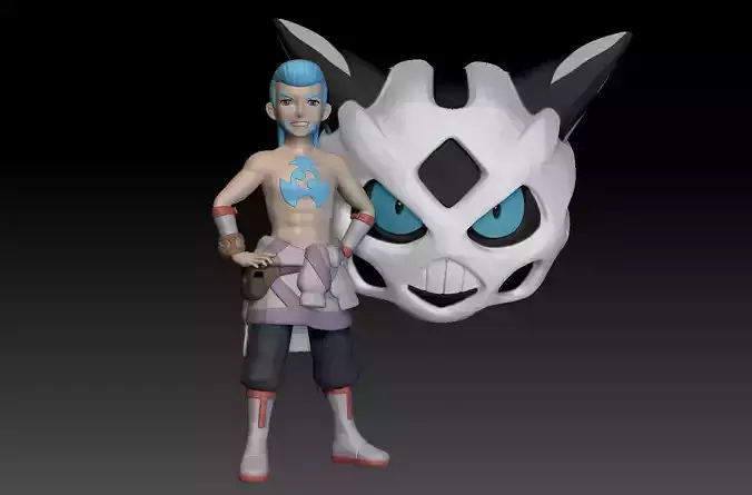 Pokemon Hisui Warden Gaeric 3D print model