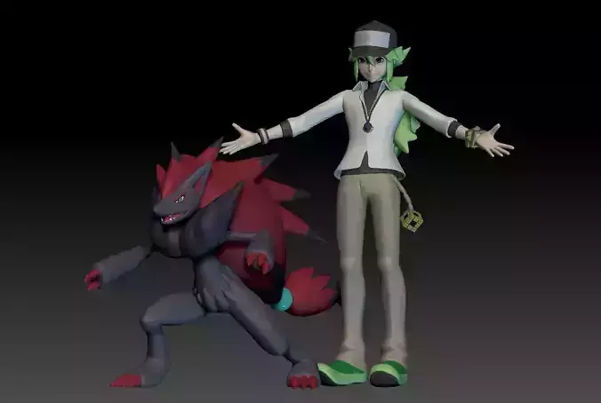 Pokemon Unova Team Plasma N