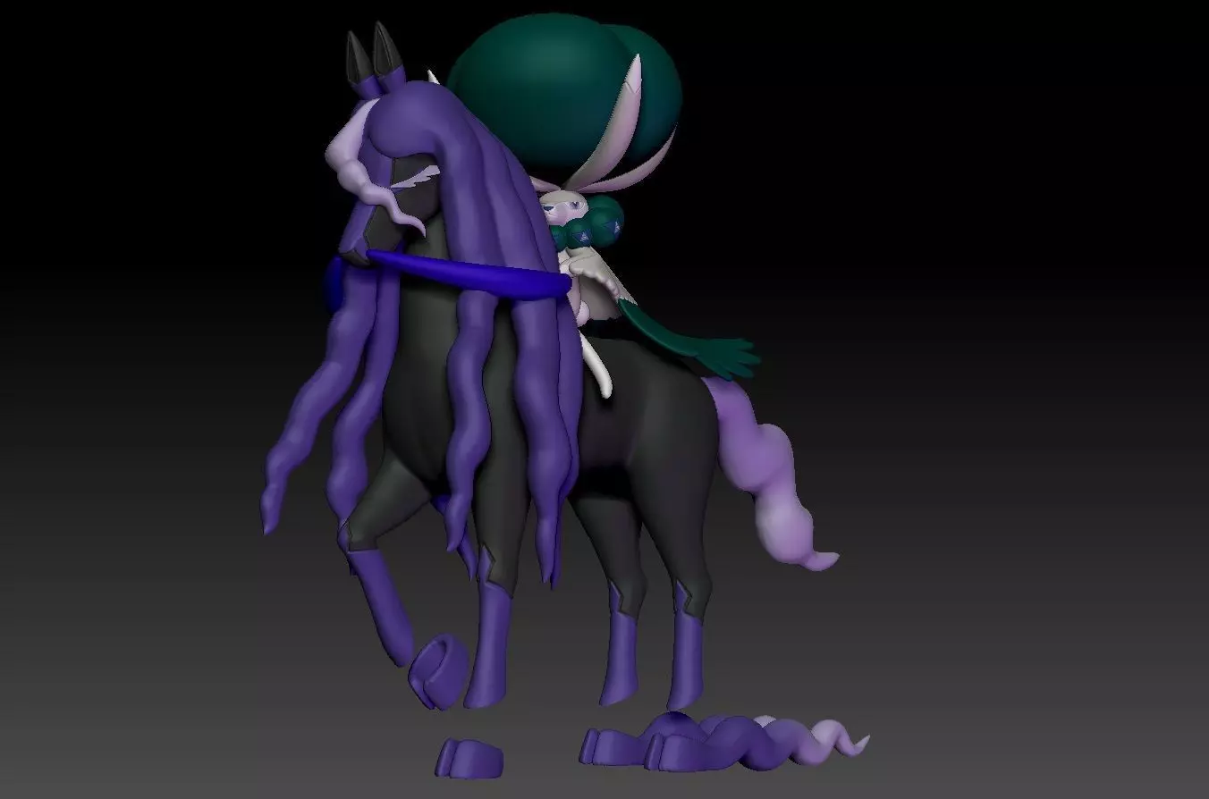 Pokemon Calyrex Shadow Rider 3D print model_0