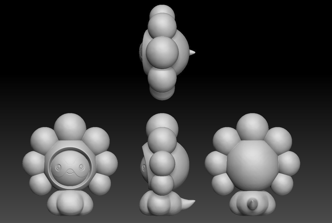 Pokemon Castform 3D print model_4
