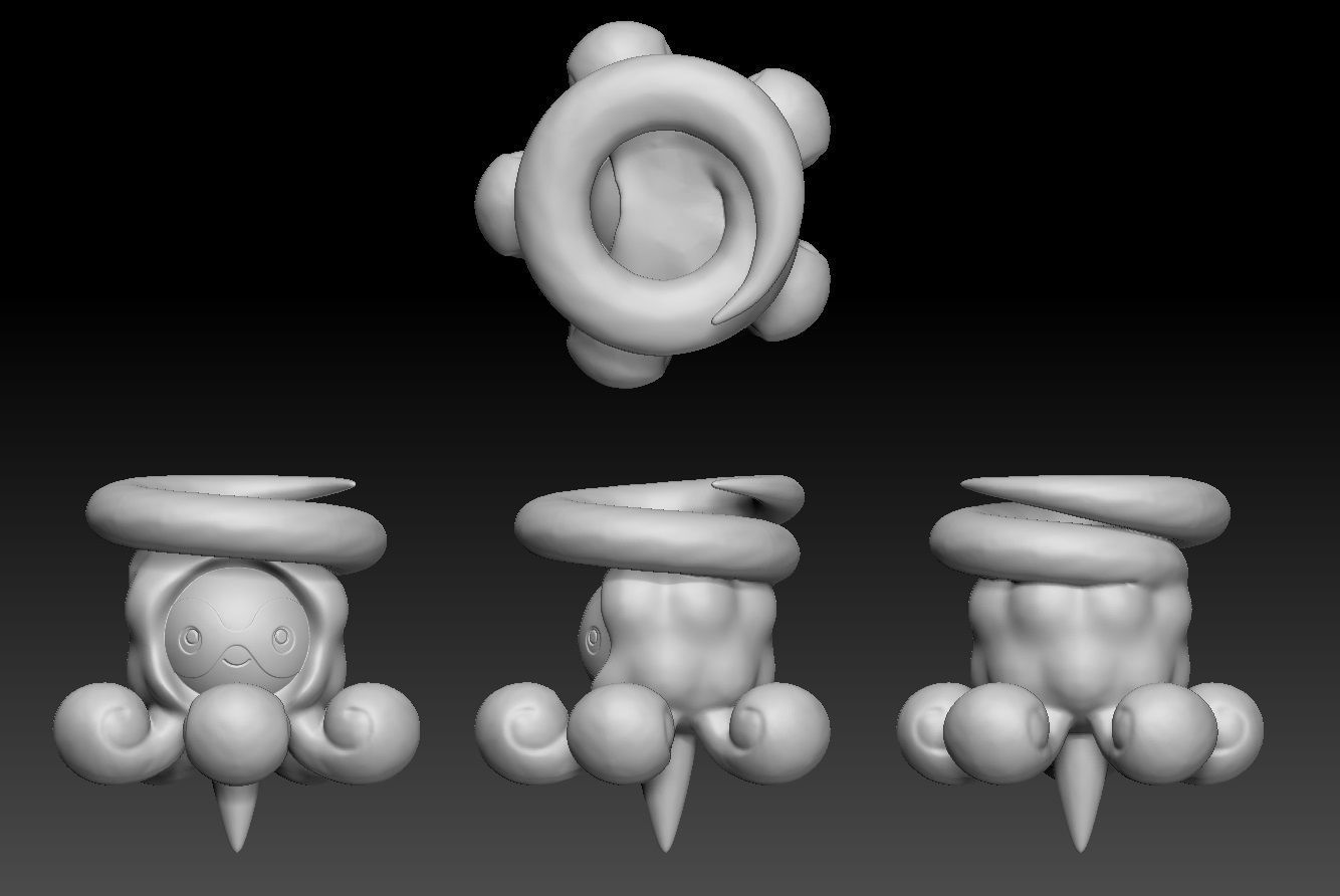 Pokemon Castform 3D print model_3