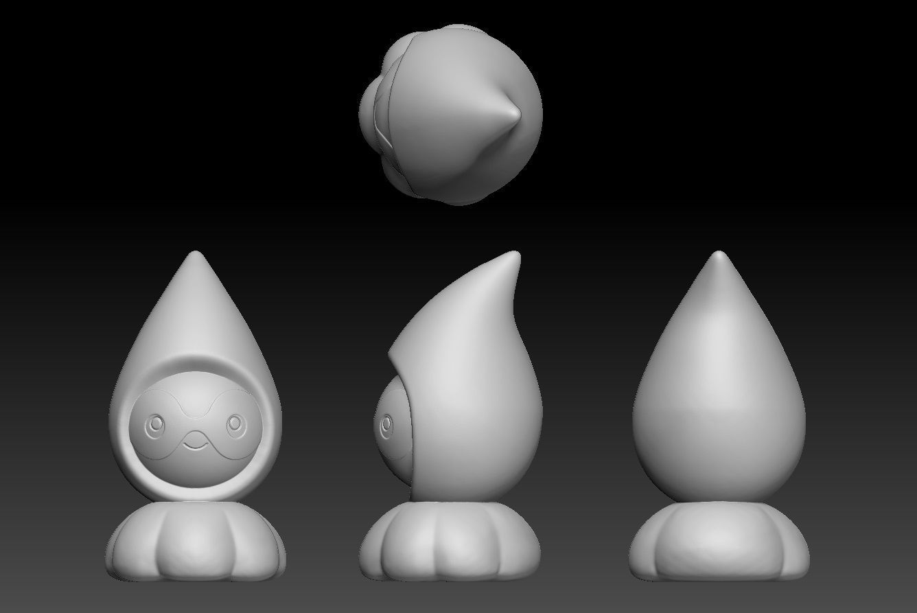Pokemon Castform 3D print model_2