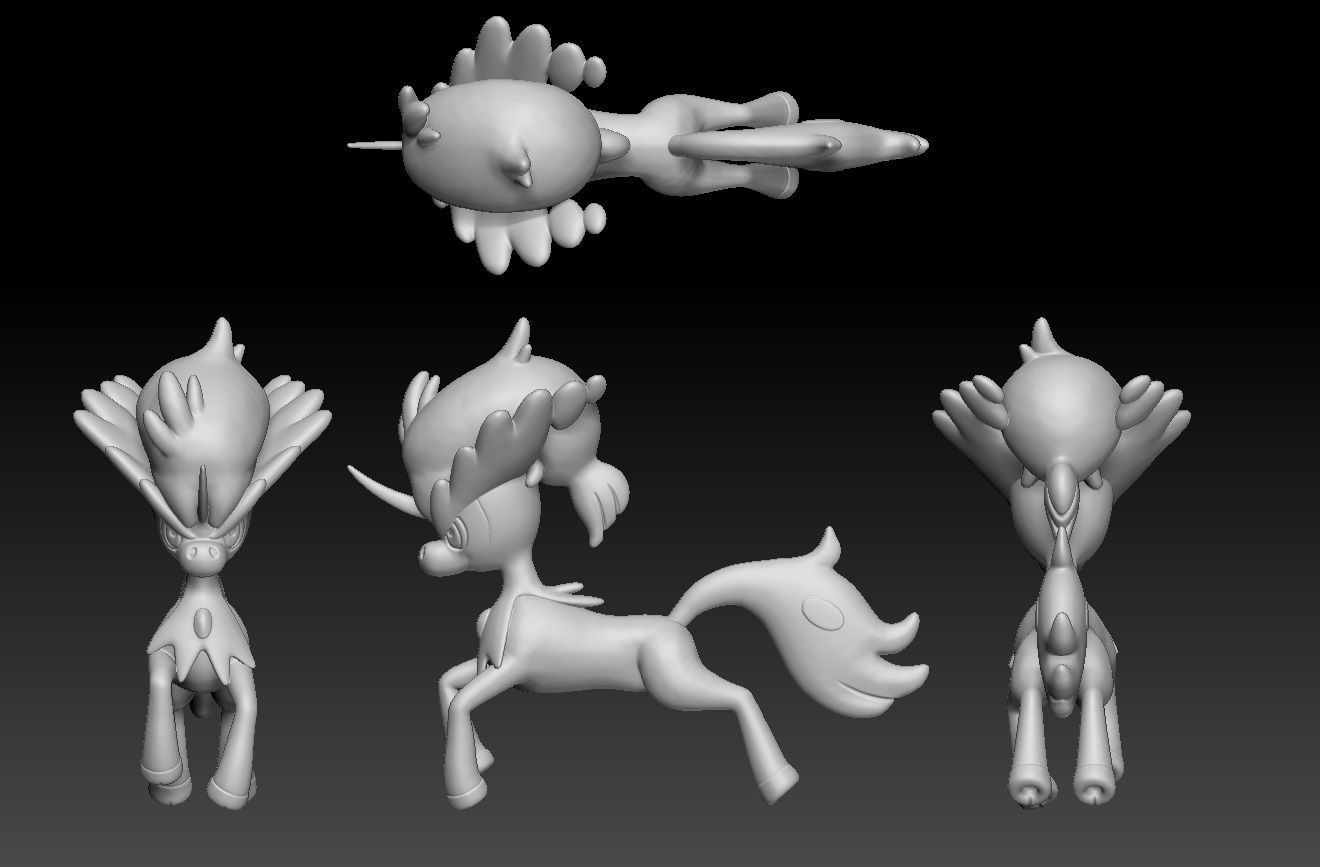 Pokemon Keldeo 3D print model_1