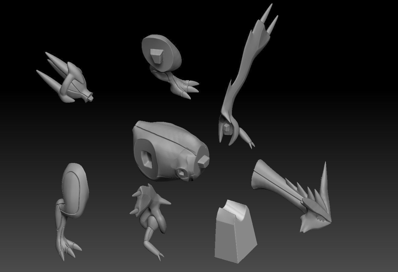 Pokemon Kyurem 3D print model_2